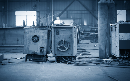 Iron workshop in shipyard.の写真素材