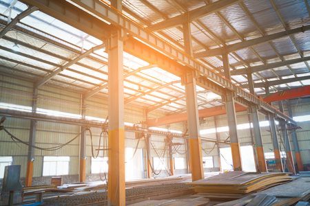 Steel production at the metallurgical plantのeditorial素材