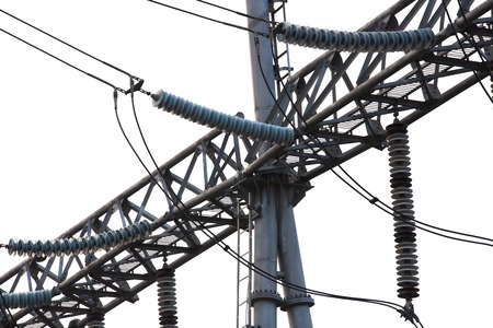 High voltage power transformer substation
