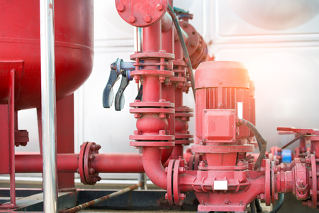 pressure pump for running water in a buildingの写真素材