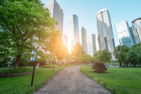 view of the lujiazui financial centre in shanghai china.の写真素材