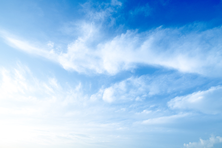 Blue sky and clouds abstract illustrationの写真素材