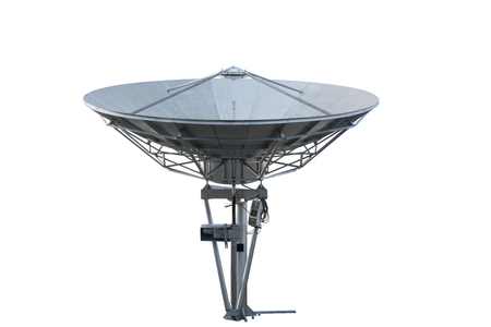 Satellite dish , Isolated on whiteの写真素材