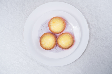 Hong Kong food, Egg tartの写真素材