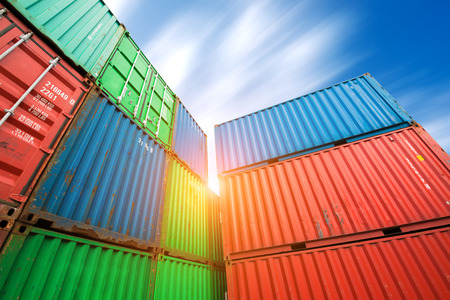 Container transport terminalsのeditorial素材