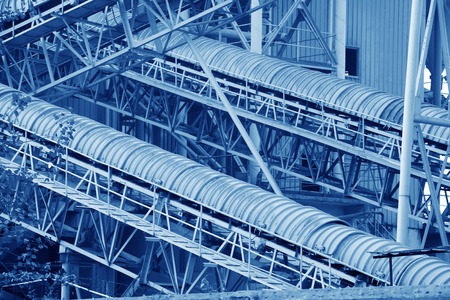 pharmaceutical packing production line conveyer at manufacture pharmacy factory. Authentic shot in...
