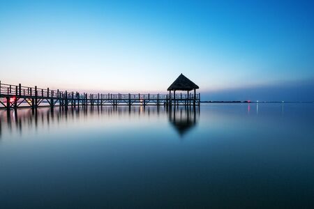 View of Surabaya Beach, Indonesiaの写真素材
