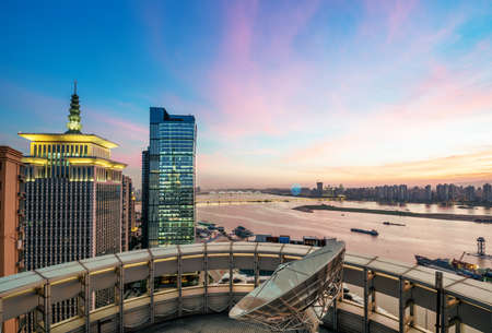 Skyline of downtown New Yorkの写真素材
