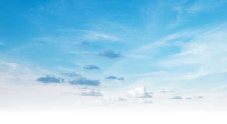 Cloudy blue sky abstract backgroundの写真素材