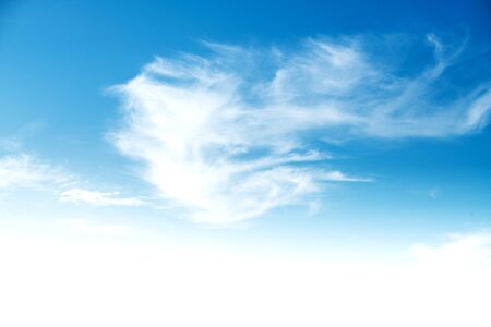 Cloudy blue sky abstract backgroundの写真素材
