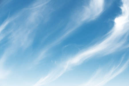 Cloudy blue sky abstract backgroundの写真素材