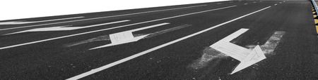 painting new traffic lineの写真素材