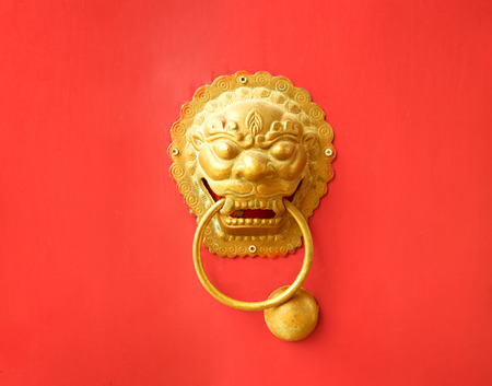Chinese door handleの写真素材