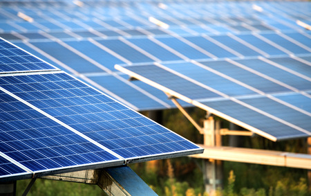 Solar Energy Panels Detailの写真素材