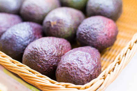 The Avocado in the basketの写真素材