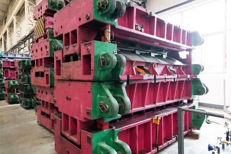 Modern car factory, mold and equipment storage warehouse.のeditorial素材