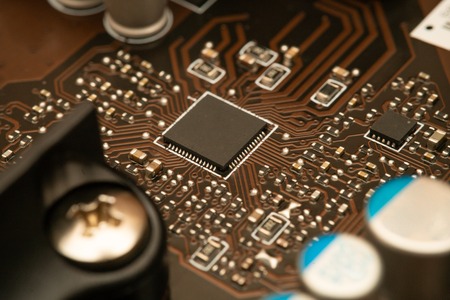 electronic circuit board with processor