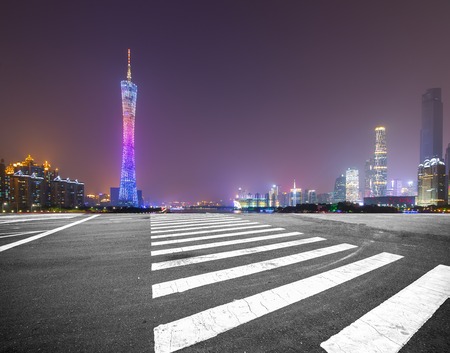 Guangzhou city night viewのeditorial素材