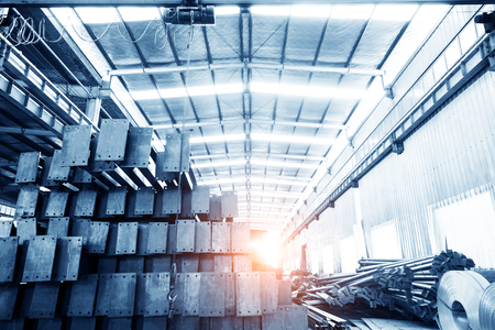 Large steel processing plantのeditorial素材