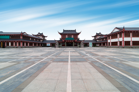Tengwang Pavilion,Nanchang,traditional, ancient Chinese architecture, made of wood.のeditorial素材