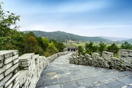 the great wall in chinaの写真素材