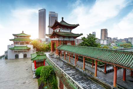 The famous Chinese ancient buildings, Tengwangge.のeditorial素材