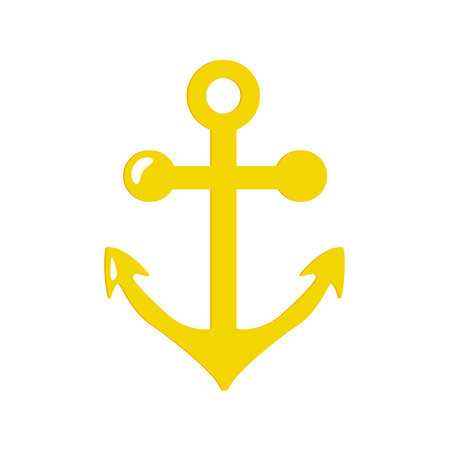 Anchor Isolated Element Nautical Equipmentのイラスト素材