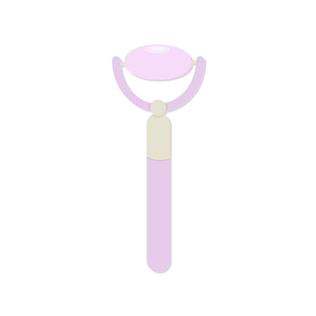 Rejuvenating facial massager quartz rollerのイラスト素材