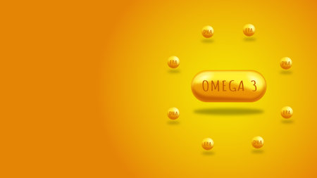 Vitamin essential amino acids fish oilのイラスト素材