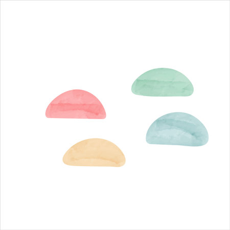 Abstract watercolor decorative element for designのイラスト素材
