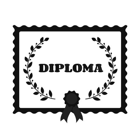 Diploma Certificate Badge Congrats Graduates Gradのイラスト素材
