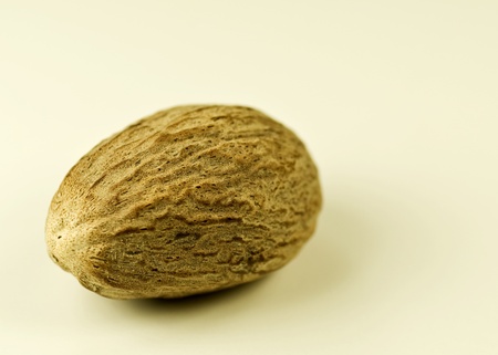 whole nutmeg の写真素材