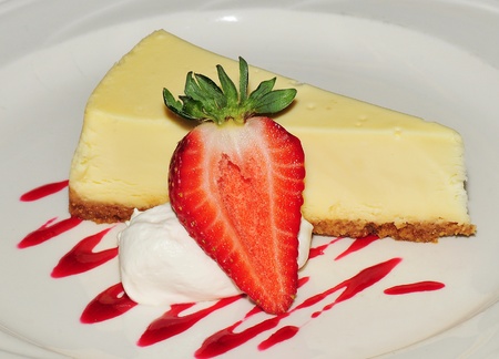 plated cheesecakeの写真素材