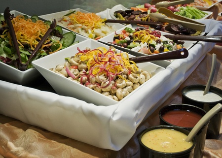 salads displayの写真素材