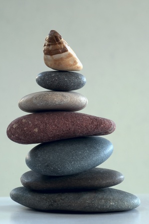 balanced peblesの写真素材