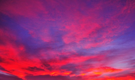 red skyの写真素材
