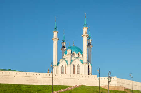 The Kul Sharif Mosque is a one of the largest mosques in Russia. The Kul Sharif Mosque is located in Kazan city in Russia.の写真素材
