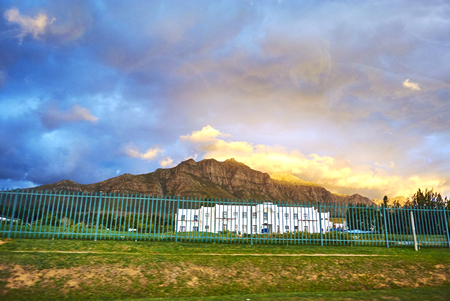 Stellenbosch is a town in the Western Cape province of South Africa, situated about 50 kilometres (31 miles) east of Cape Townの写真素材
