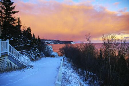 Views of Canada during different seasonsの写真素材