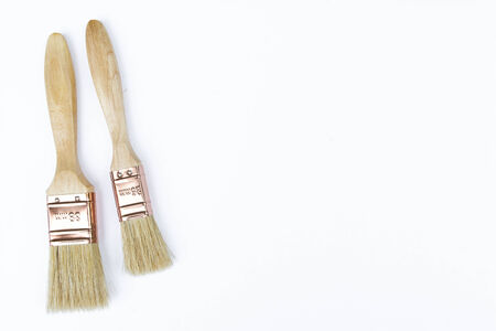 two paint brushes