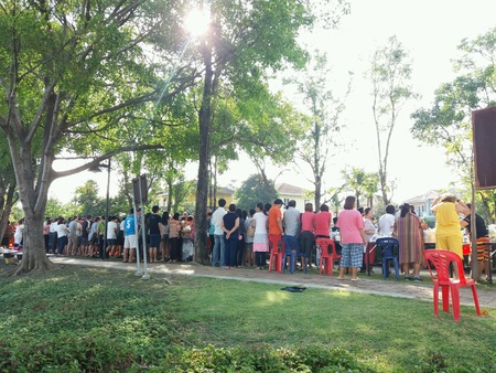 People on the buddism meritの素材