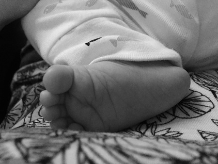 Feet of a baby