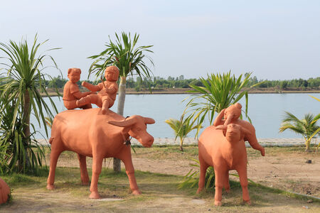 Culture of children in rural Thailandの写真素材