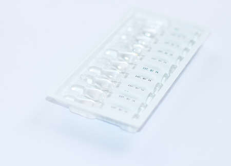 medicine bottles applied for a medical injection.の写真素材