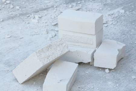 The construction of lightweight concrete block arrangements .の写真素材