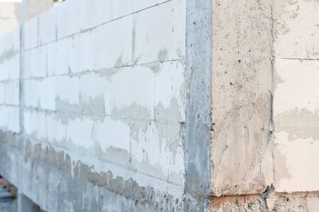 The construction of lightweight concrete block arrangements .の写真素材