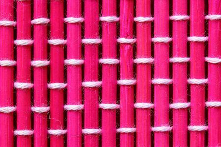 Background bamboo woven together beautifully.の写真素材