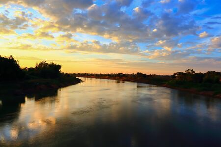 Beautiful atmosphere of the sky at sunrise.の写真素材