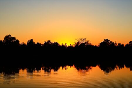 Beautiful sky atmosphere at sunset.の写真素材