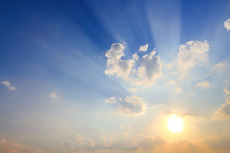 Beautiful atmosphere of the cloud sky.